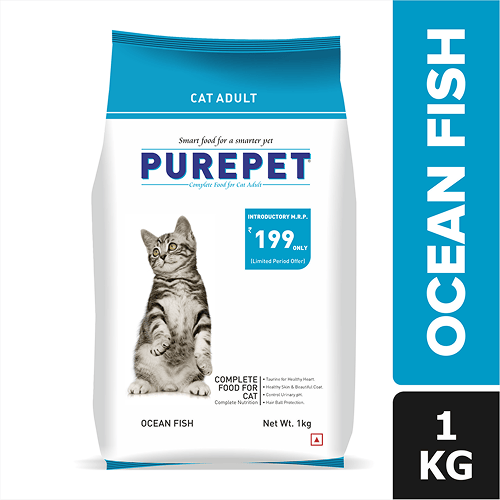 Purepet Ocean Fish Adult Cat Dry Food Cats- Dry food Purepet 1kg