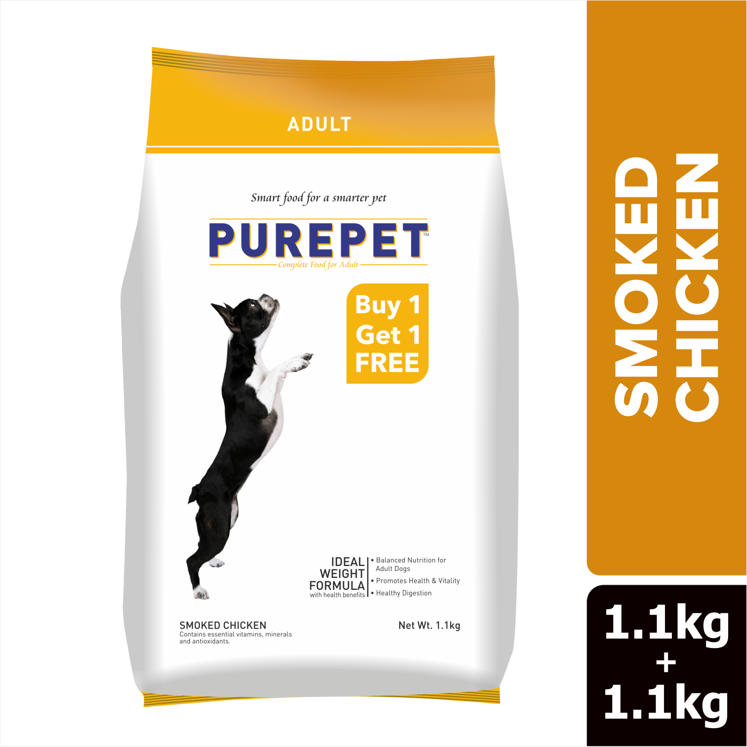 Purepet Smoked Chicken Adult Dry Dog Food
