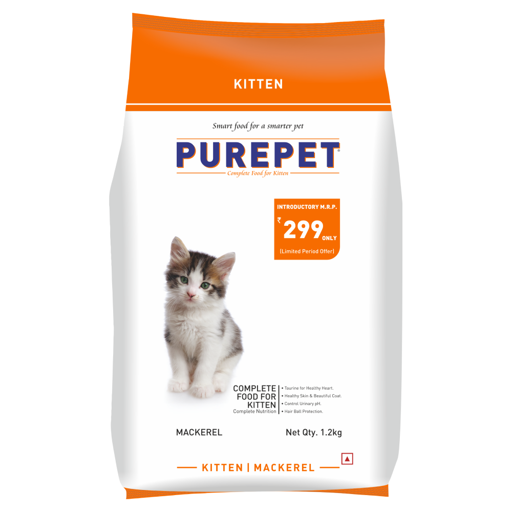 Purepet Mackerel Kitten Cat Dry Food Cats- Dry food Purepet