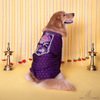 The Papaw Cartel Indian Motif Embroidered Kurta for Dogs & Cats (Purple Paisley) Both-Clothing & Accessories The Papaw Cartel Dropship S