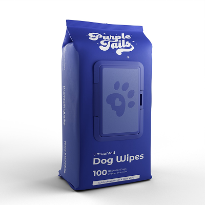 Purple Tails Canada Unscented Wipes for Dogs Dogs-Grooming Supplies Purple Tails 100pcs
