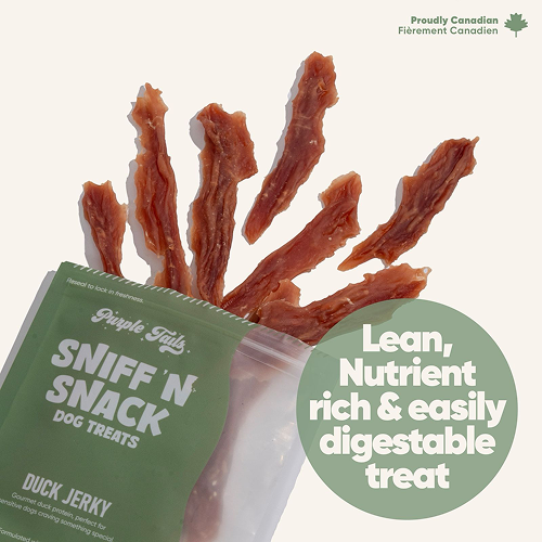 Purple Tails Sniff N Snack Duck Jerky Dog Treat