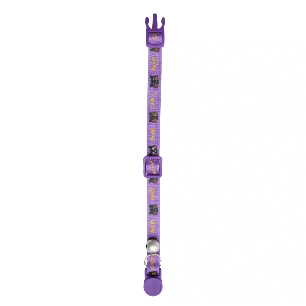 Basil Printed Collar for Cats & Puppies (Purple) Both-Collar, Leashes, harnesses Basil