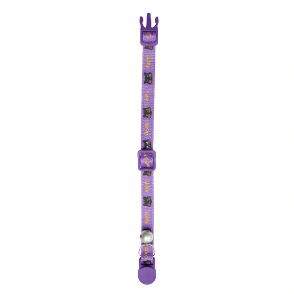 Basil Printed Collar for Cats & Puppies (Purple)