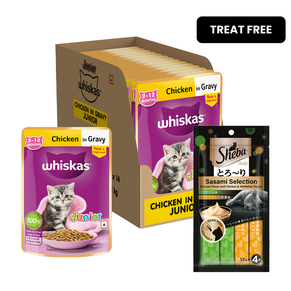 Whiskas Chicken in Gravy Meal Kitten Cat Wet Food
