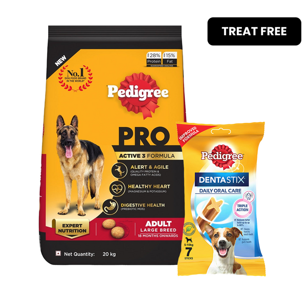 Pedigree PRO Expert Nutrition Active Adult (18 Months Onwards) Large Breed Dog Dry Food