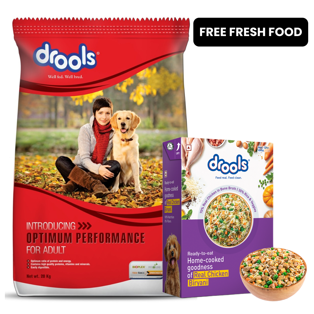 Drools Optimum Performance Adult Dog Dry Food Dogs- Dry Food Drools