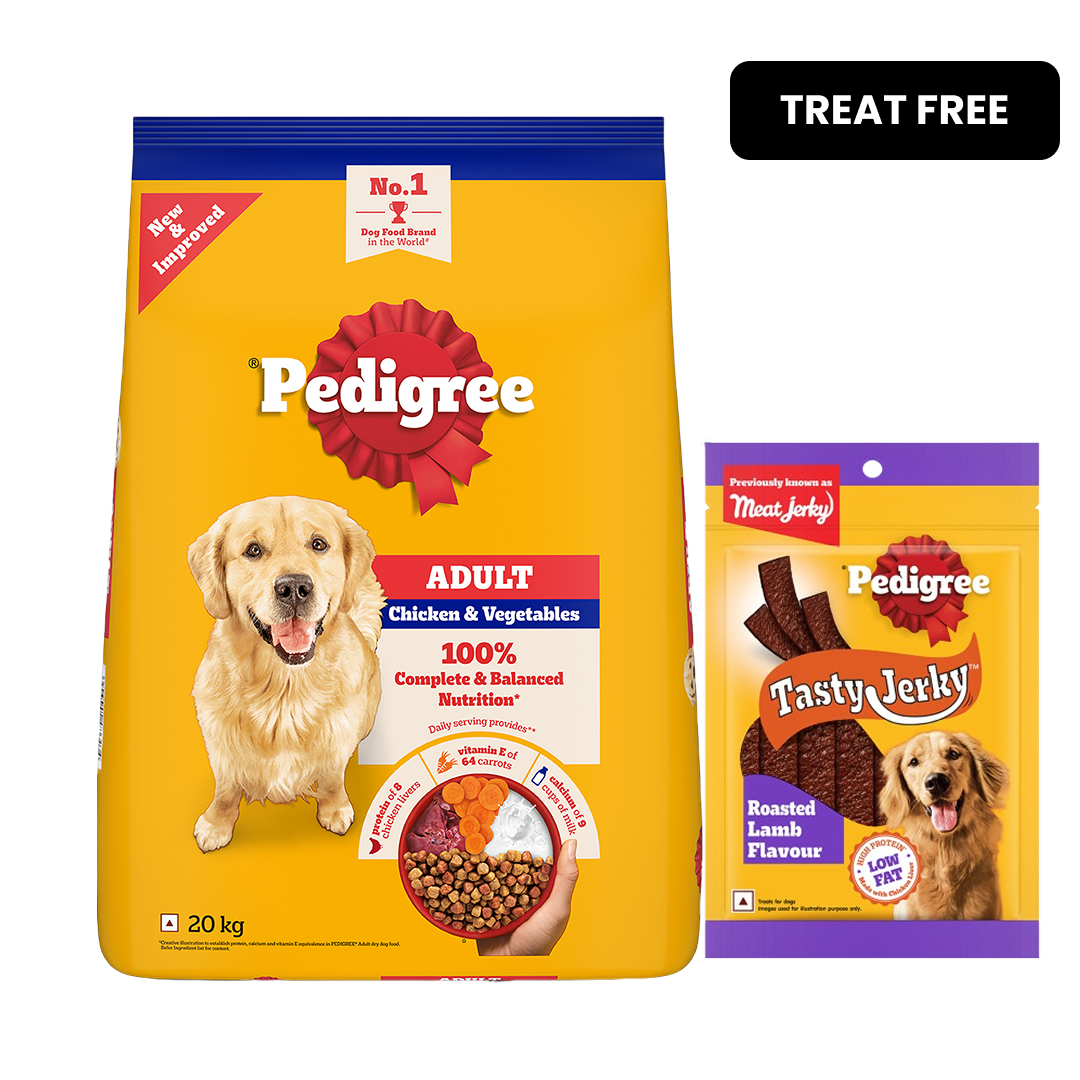 Pedigree Chicken and Vegetables Adult Dog Dry Food Dogs- Dry Food Pedigree