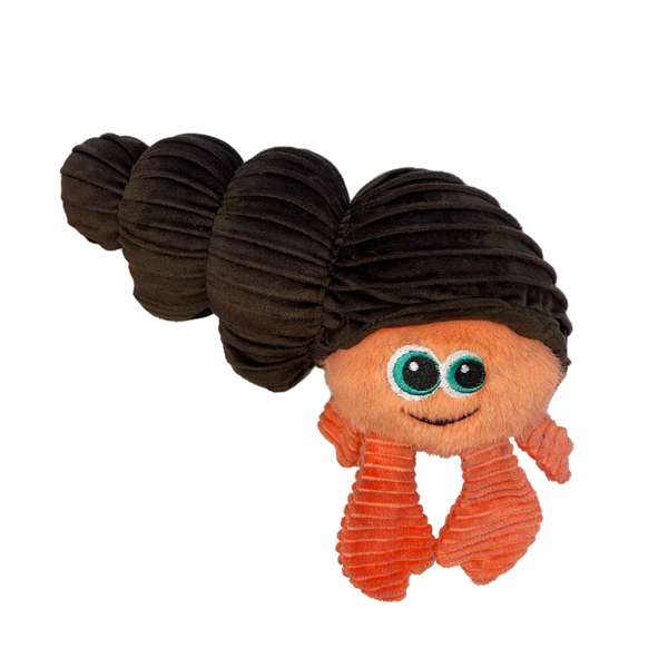 Kong Cuteseas Rufflez Hermit Crab Toy for Dogs (Brown)