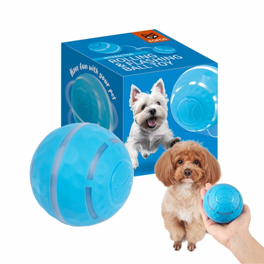 FOFOS Rechargeable Rolling Ball Smart Toy for Dogs Dogs-Toys Barkbutler 8.5 cm