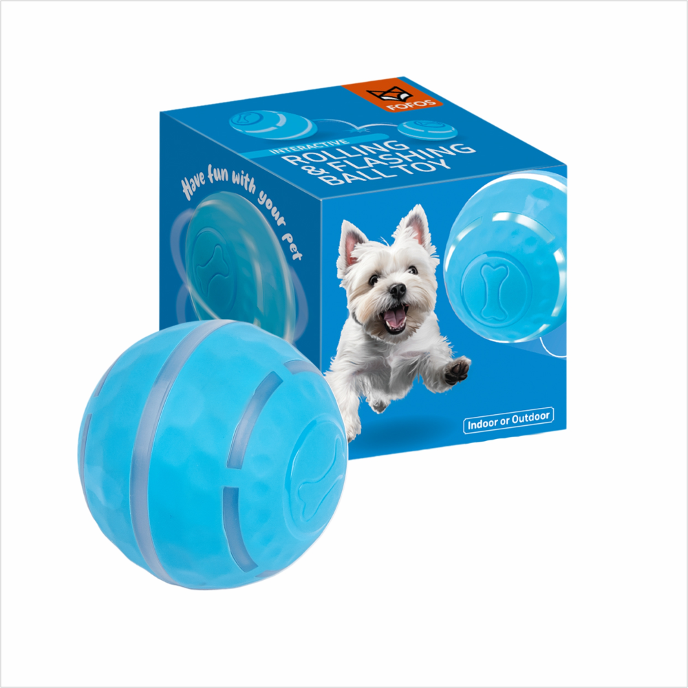 FOFOS Rechargeable Rolling Ball Smart Toy for Dogs Dogs-Toys Barkbutler