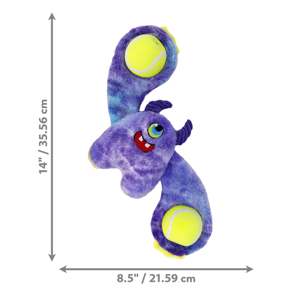 Kong Woozles Monster Plush Toy for Dogs (Purple)