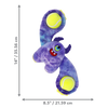 Kong Woozles Monster Plush Toy for Dogs (Purple) Dogs-Toys Kong