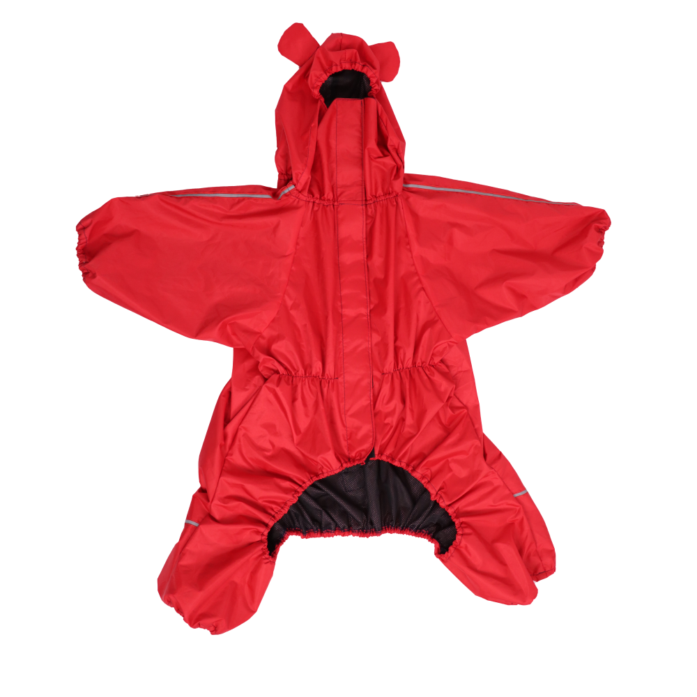 Skatrs RainRider Pro Reflective Waterproof Dog Raincoat (Red) Dogs-Clothing & Accessories Skatrs