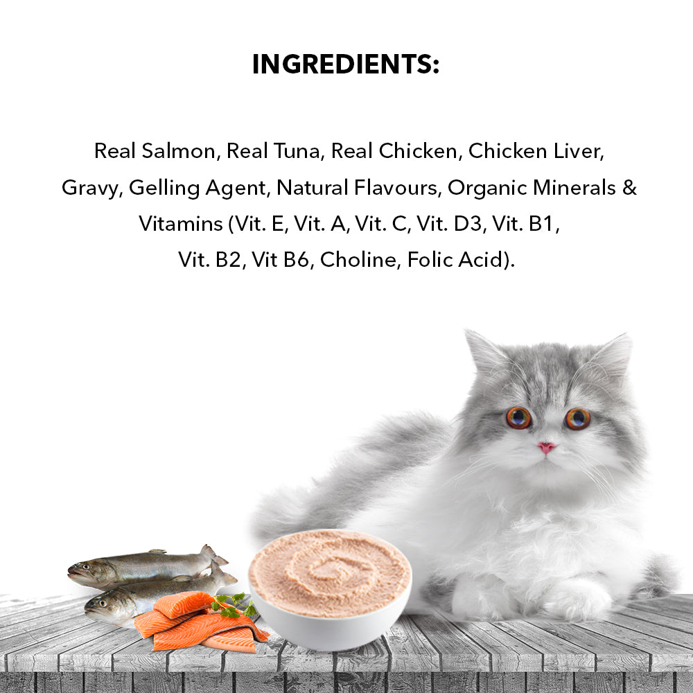 Active Real Salmon Fish in Gravy Adult Cat Wet Food ( Buy 1 Get 1 ) Cats-Wet Food Active