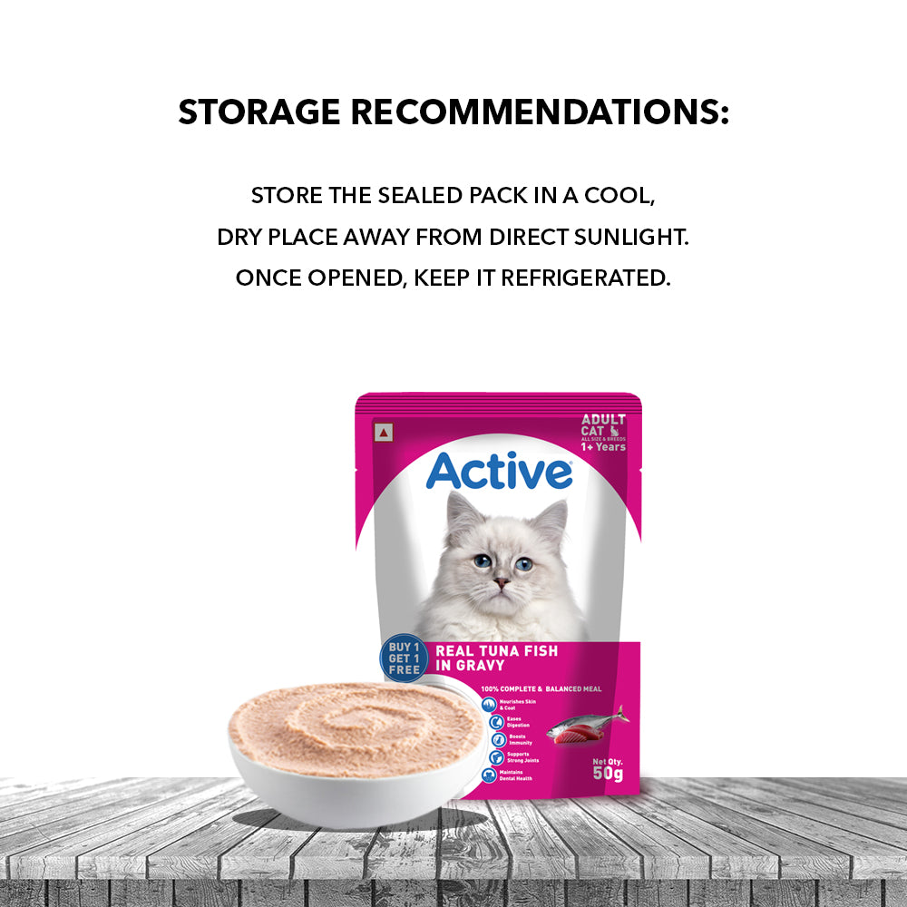 Active Real Tuna Fish in Gravy Adult Cat Wet Food ( Buy 1 Get 1 ) Cats-Wet Food Active