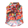 Dogobow Hawaii Printed Shirt for Dogs and Cats (Orange/Red) (Get a Bow Free) Dogs-Clothing & Accessories Dogobow Dropship M