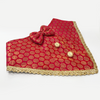 PawsIndia Traditional Royal Brocade Tuxedo for Dogs and Cats (Red) Both-Clothing & Accessories Pawsindia Dropship M