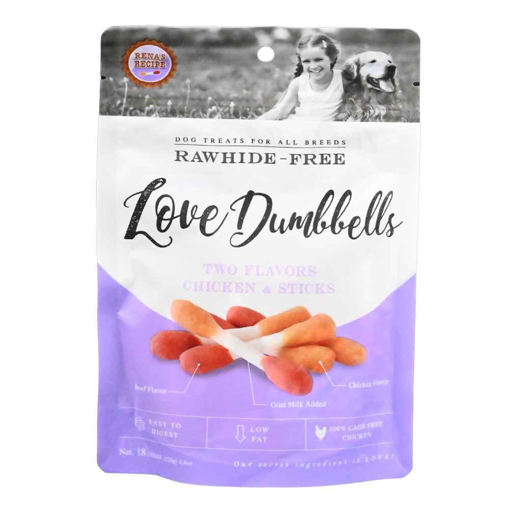 Rena Love Dumbbell Treats for Dogs (Buy 1 Get 1 Free) Dog Treats + Others Rena