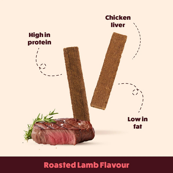 HUFT Chewbarks Gluten Free Roasted Lamb Soft Chew Strips Dog Treats