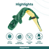 Zippy Paws Reptilez Alligator Rope Toy for Dogs Dogs-Toys Zippy Paws