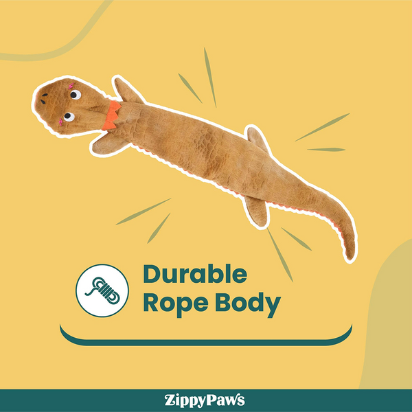 Zippy Paws Reptilez Bearded Dragon Rope Toy for Dogs