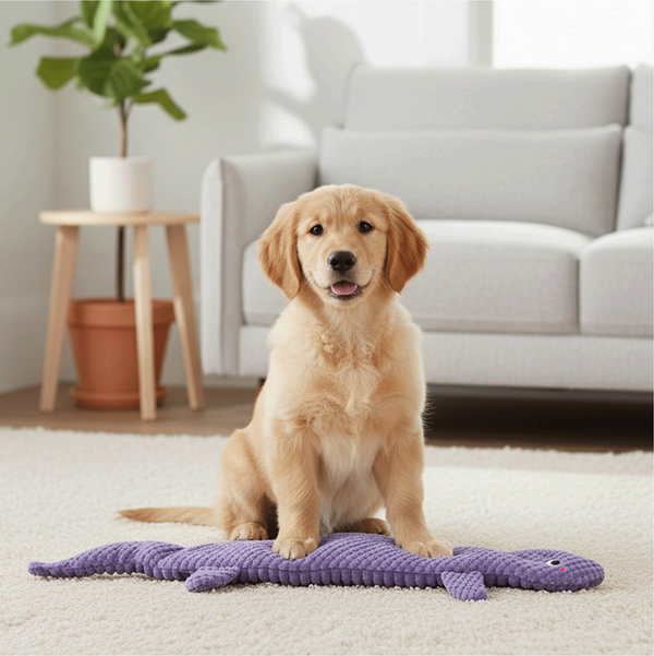 Zippy Paws Purple Lizard Rope Toy for Dogs