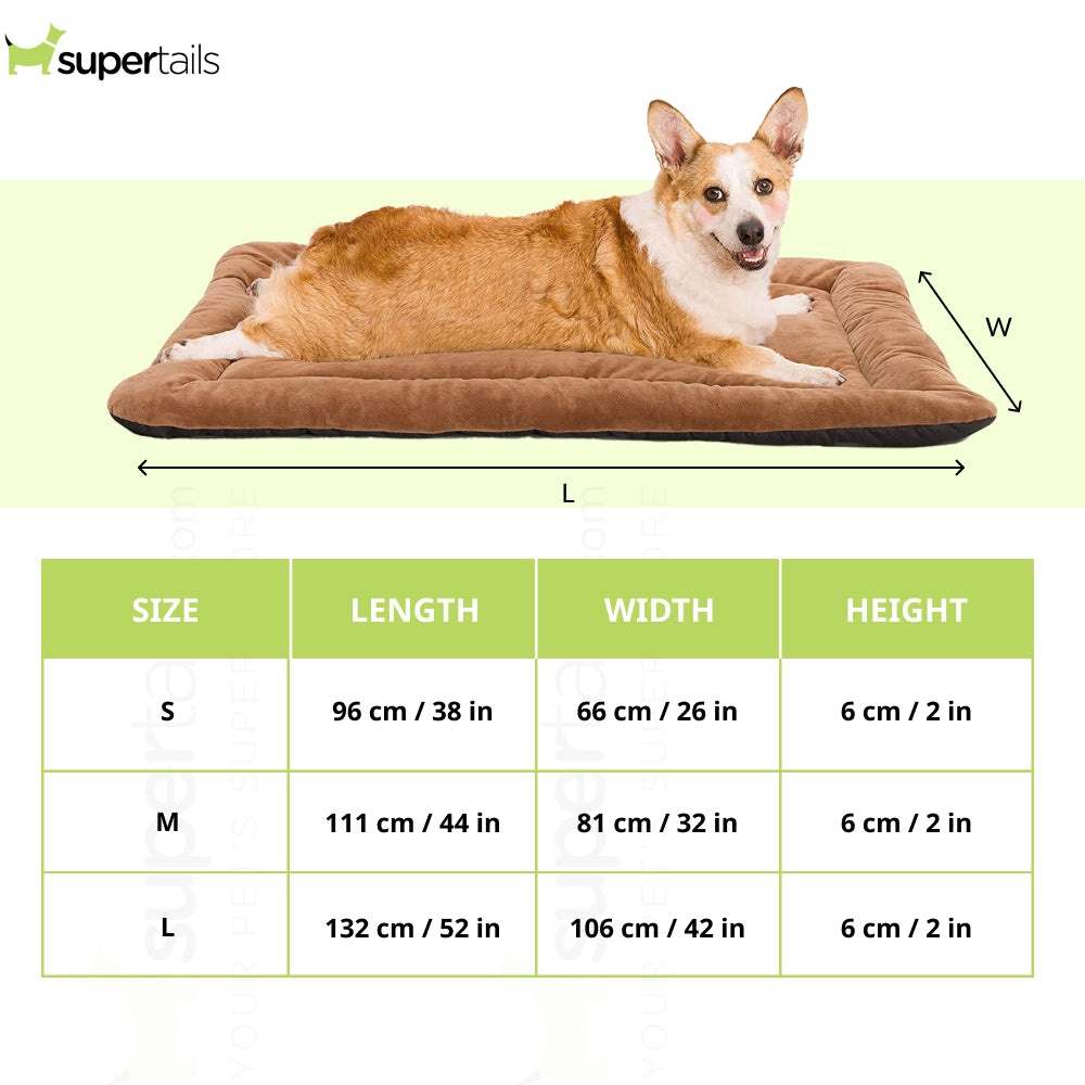 Royal Pets Cart Reversible Matt Bed for Dogs and Cats (Brown)