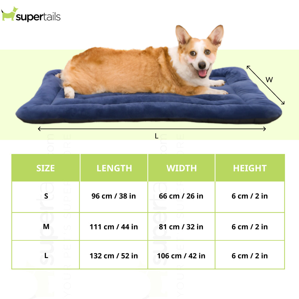 Royal Pets Cart Reversible Matt Bed for Dogs and Cats (Blue)