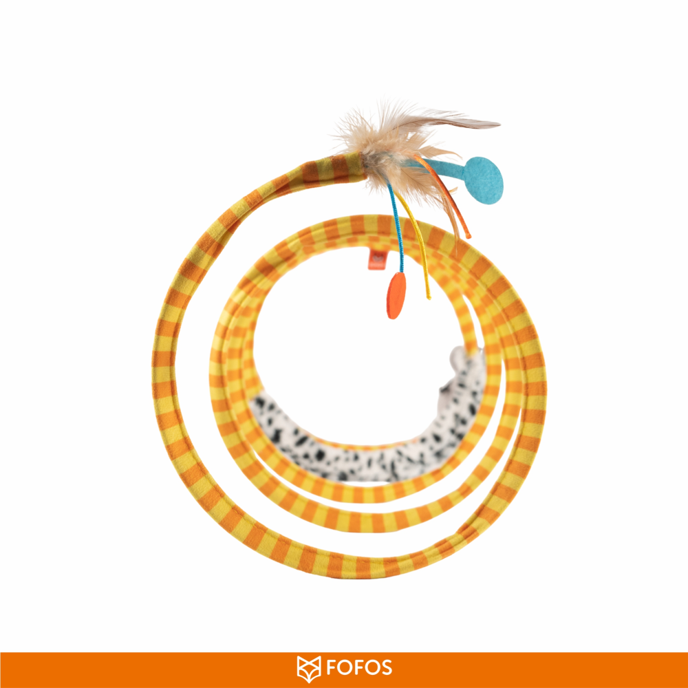 Barkbutler x Fofos Safari Spiral Tunnel Toy for Cats Cats-Toys Barkbutler