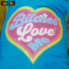 Skatrs Bitches Love Me Printed Summer Cotton T Shirt for Dogs and Cats (Blue) Both-Clothing & Accessories Skatrs