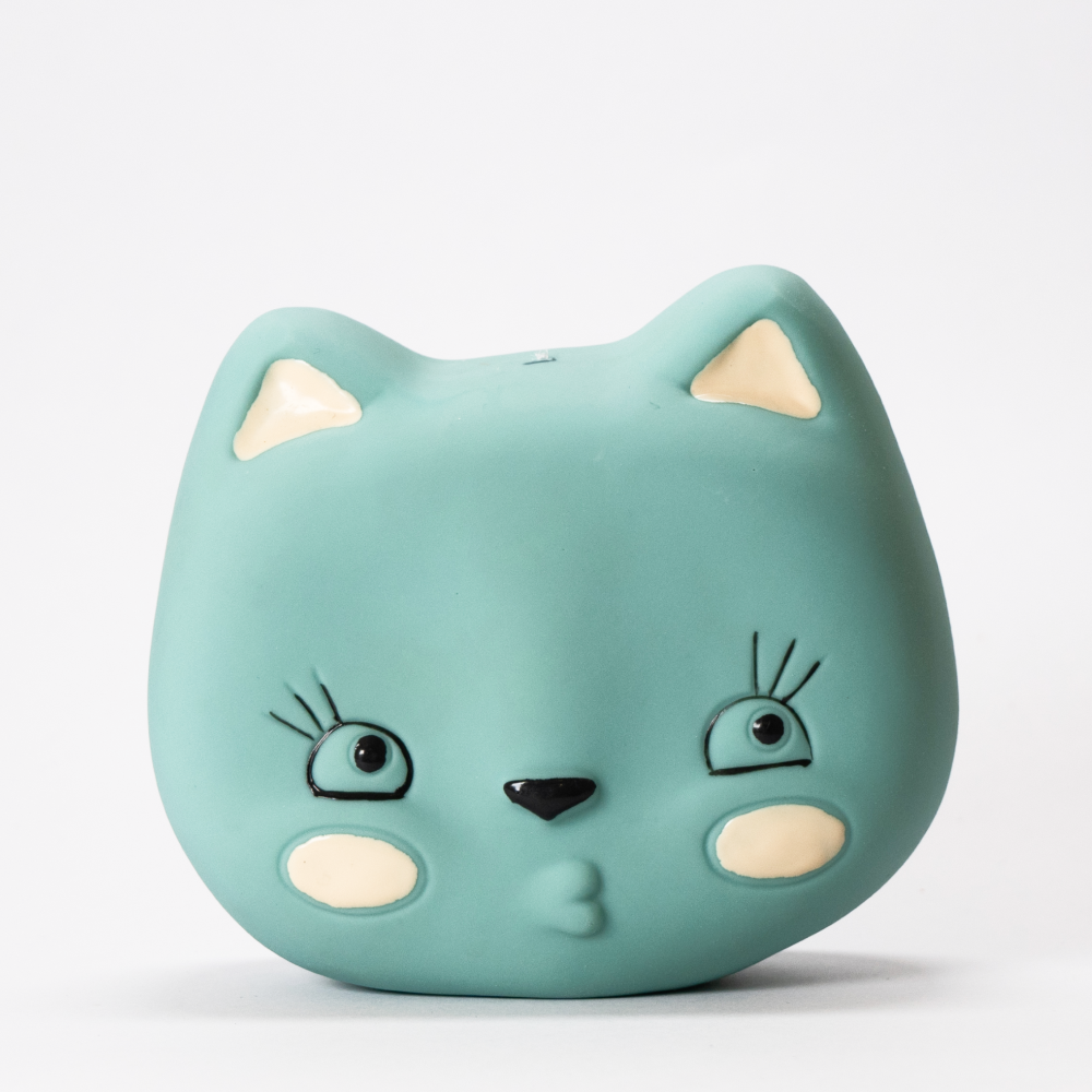 Buy Skatrs Latex Squeaky Miss Cat Toy for Dogs and Cats (Green) online ...