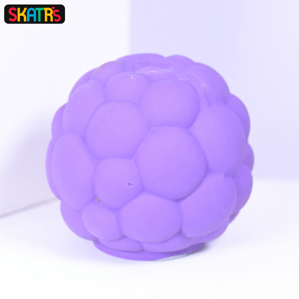 SKATRS Latex Squeaky Grape Toy for Dogs and Cats (Purple)