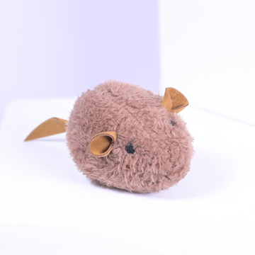 Skatrs Velvet Mouse Toy for Cats (Brown)