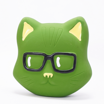 Skatrs Latex Squeaky Cat Toy for Dogs and Cats (Green)