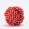 Skatrs Ball Shaped Rope Chew Toy for Cats & Dogs (Red/White) Both-Toys Skatrs 9cm