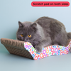 Skatrs Scratchy Wonderland Jumbo Multi Level Cat Tree with Sisal Posts Toy and Whisker Wonder Cat Scratcher with 2g Premium Catnip Combo Cats-Toys Skatrs