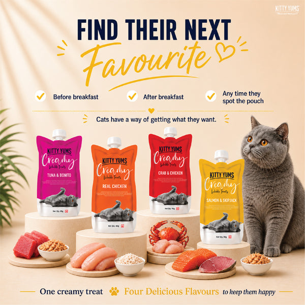 Kitty Yums Lickable Salmon & Skipjack Creamy Cat Treat