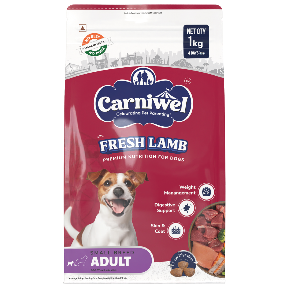 Carniwel Fresh Lamb Small Breed Adult Dog Dry Food Dogs- Dry Food Carniwel 1kg