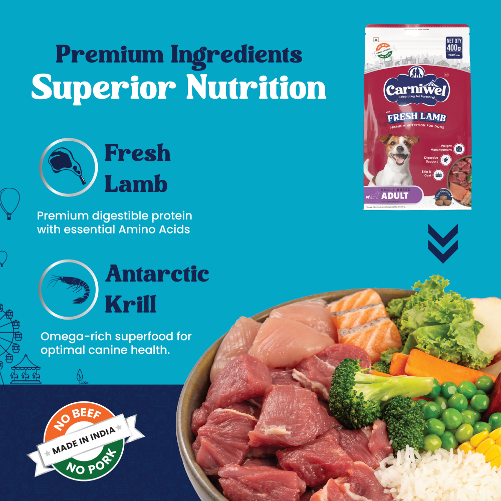 Carniwel Fresh Lamb Small Breed Adult Dog Dry Food Dogs- Dry Food Carniwel