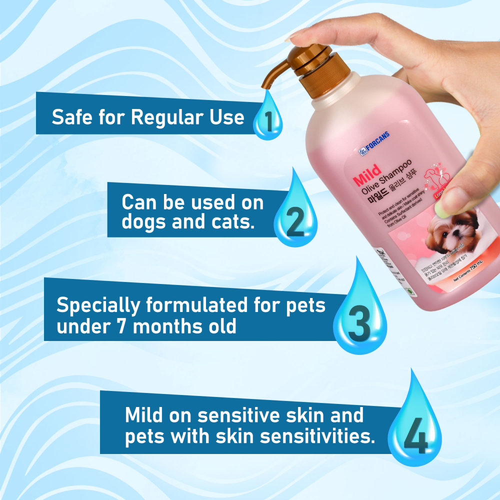 Forbis/Forcans Mild Olive Shampoo for Puppies & Kittens