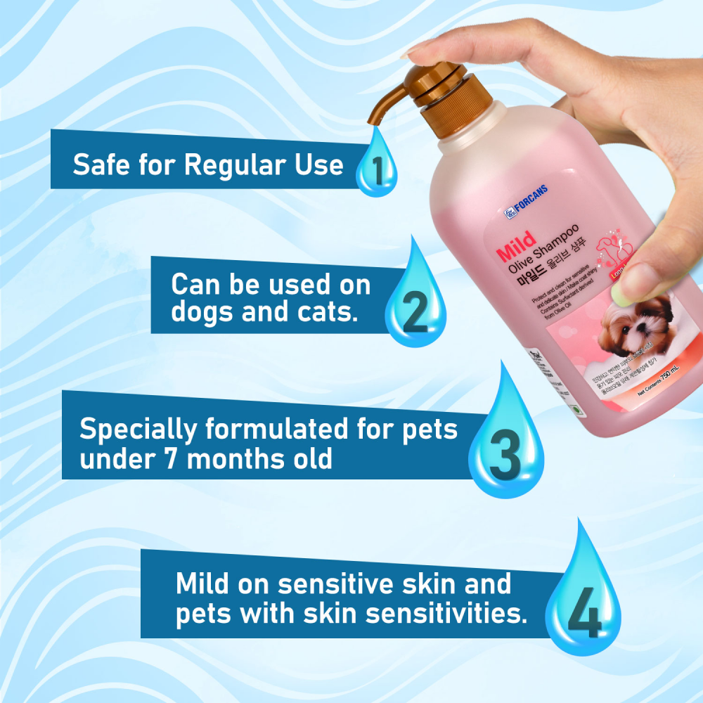 Forbis/Forcans Mild Olive Shampoo for Puppies & Kittens Both-Grooming Supplies Forbis