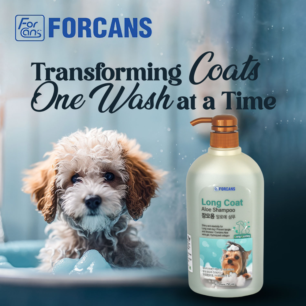 Forbis/Forcans Long Coat Aloe Shampoo for Dogs Dogs-Grooming Supplies Forbis