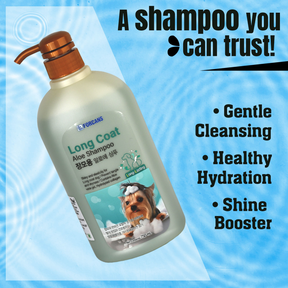 Forbis/Forcans Long Coat Aloe Shampoo for Dogs