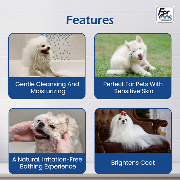 Forcans Aloe White Coat Shampoo for Dogs