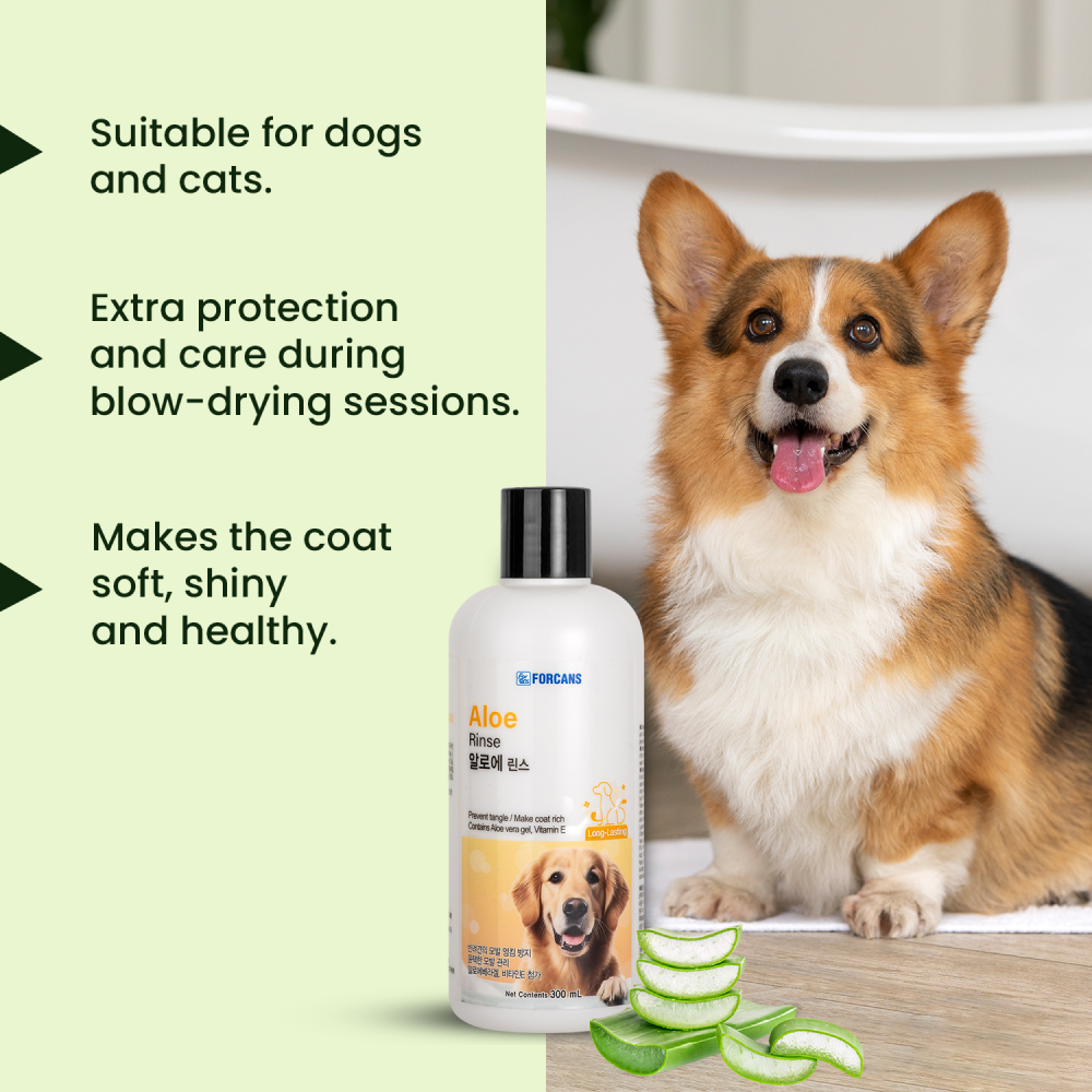 Forcans Aloe Rinse Conditioner for Dogs Dogs-Grooming Supplies Forcans