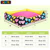 Skatrs Pastel Heart Soft Bolster Bed for Dogs & Cats Both-Bedding, Mats & Travel Supplies Skatrs