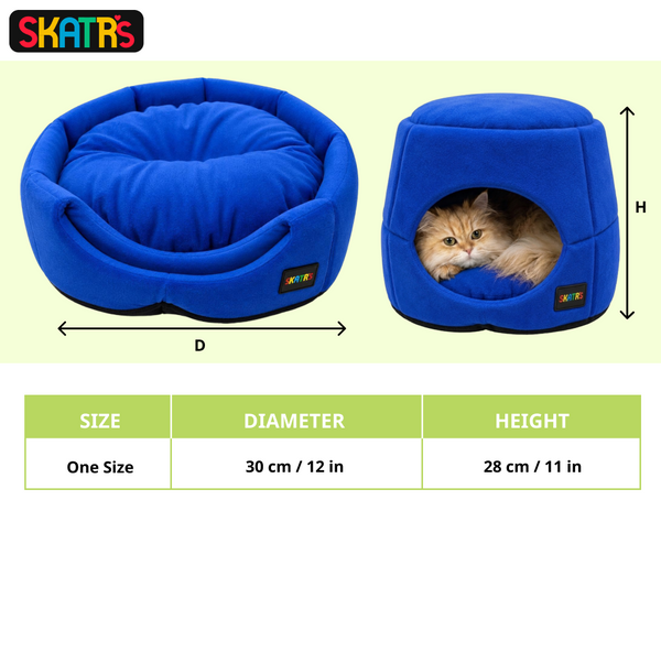 Skatrs Blue Tent for Small Dogs and Cats