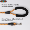 Skatrs Reflective Nylon Rope Leash for Dogs (Orange) Both-Collar, Leashes, harnesses Skatrs