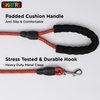 Skatrs Reflective Nylon Rope Leash for Dogs (Red)
